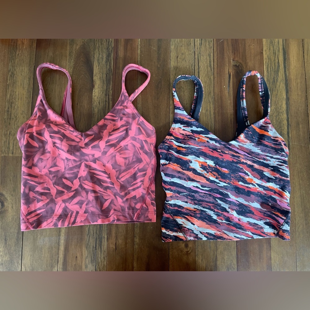LULULEMON crop top bundle womens size 0 sports bra yoga top gym top hiking top